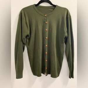 Forest green cardigan